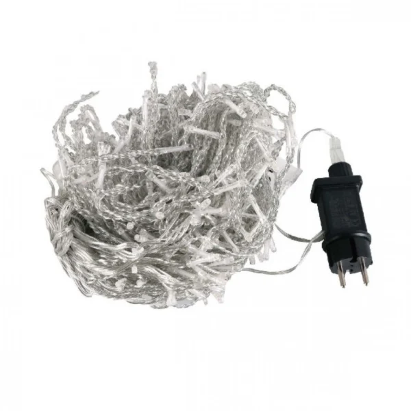 Χριστουγεννιάτικα Λαμπάκια Κουρτίνα με 480LED Αδιάβροχο IP44, Ψυχρό Λευκό Led Φωτισμό και 8 Προγράμματα Arrango AN57371