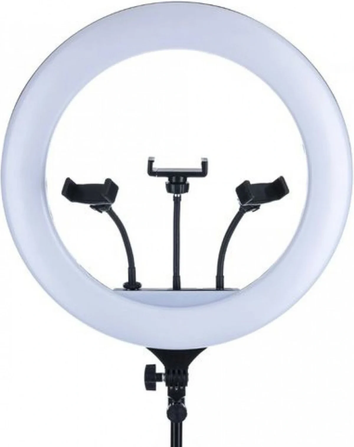 LED Ring Light Δαχτυλίδι 43cm, Φωτισμού 3200-5600K με Τρίποδο Δαπέδου & Τριπλή Βάση για Κινητών - LiveStream, Φωτογραφίσεις, Video