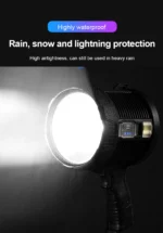 Αδιάβροχος Φορητός Ηλιακός Προβολέας LED Χειρός με 3 Χρώματα Έκτακτης Ανάγκης Υψηλής Απόδοσης Power Bank Επαναφορτιζόμενος USB