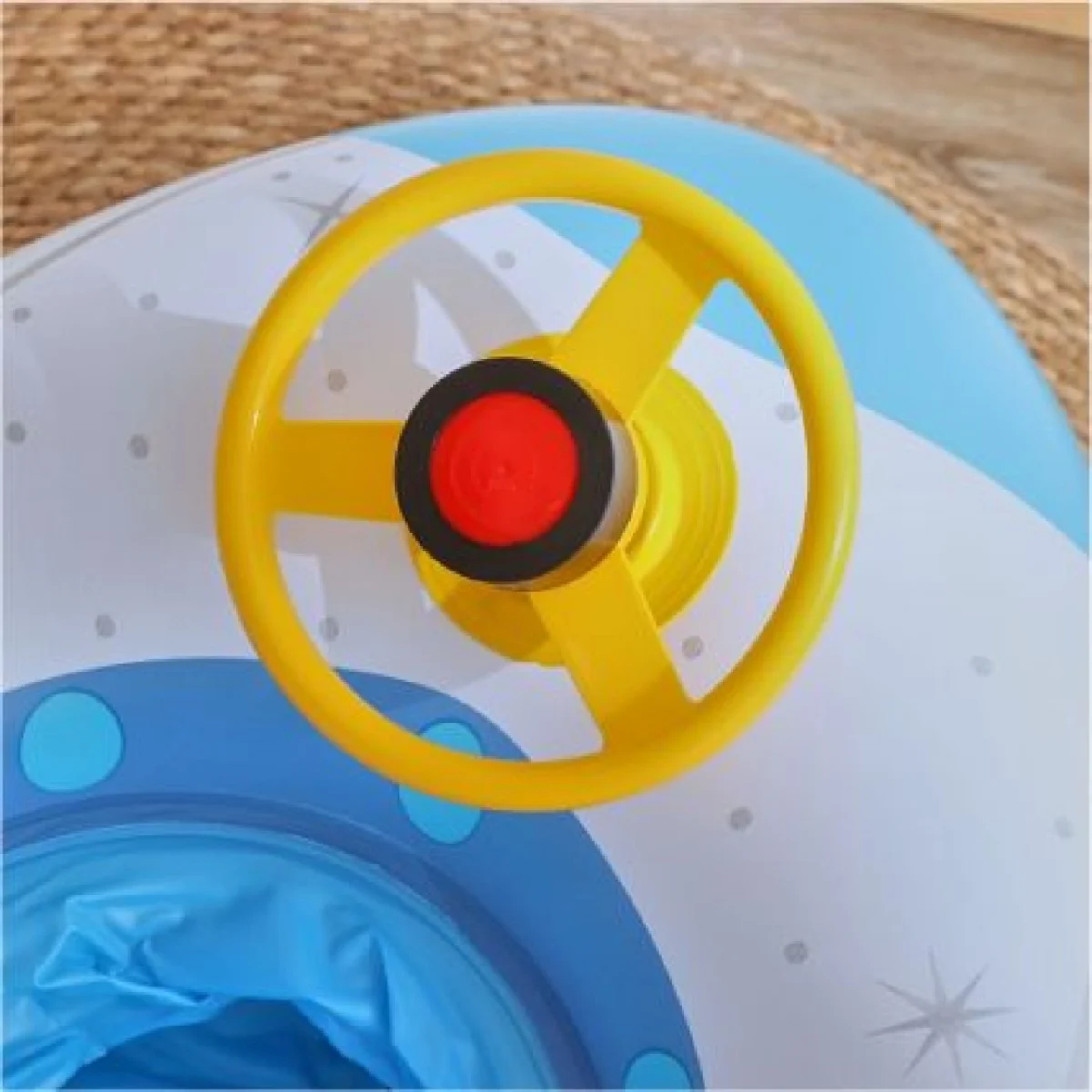 Βρεφικό - Παιδικό Φουσκωτό Σωσίβιο Πύραυλος με Τιμόνι - Inflatable Swim Boat 75cm