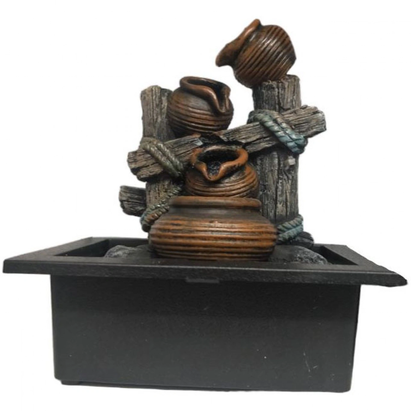 Διακοσμητικό Συντριβάνι Feng Shui Καταρράκτης Τρεχούμενου Νερού με Κιούπια, Εφέ LED Φωτισμού και Κρυστάλλινη Σφαίρα 23x23x18 cm Διακοσμητικό Συντριβάνι Feng Shui Καταρράκτης Τρεχούμενου Νερού με Κιούπια, Εφέ LED Φωτισμού και Κρυστάλλινη Σφαίρα 23x23x18 cm