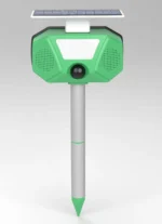 Ηλιακό Επαναφορτιζόμενο USB Απωθητικό Πουλιών & Μικρών Ζώων με Υπέρηχο, Φλας & Ηχογραφημένους Ήχους με Μορφή Πουλιού