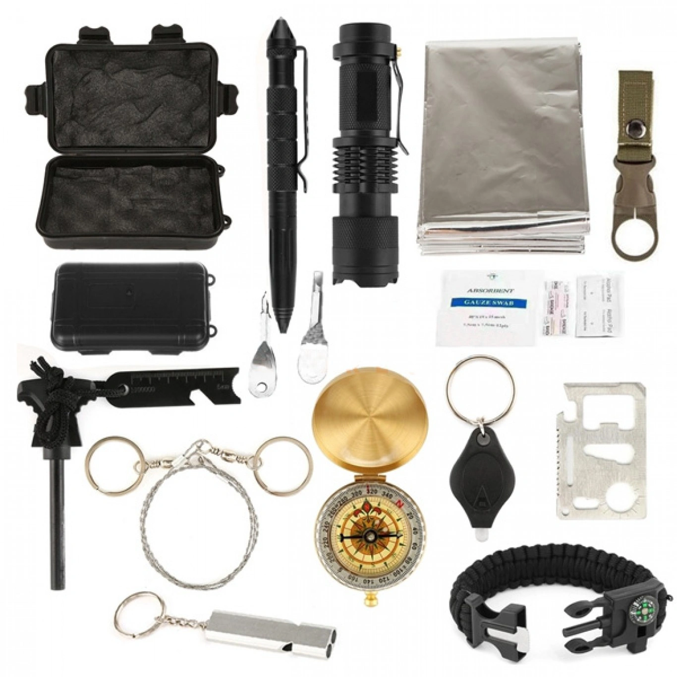 Κιτ Επιβίωσης & Έκτακτης Ανάγκης με Εργαλεία Επιβίωσης, Αδιάβροχα & Θερμική Κουβέρτα - Τσαντάκι Χιαστί Κιτ Επιβίωσης & Έκτακτης Ανάγκης με Εργαλεία Επιβίωσης, Αδιάβροχα & Θερμική Κουβέρτα - Τσαντάκι Χιαστί