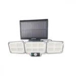 Τριπλό Ηλιακό Φωτιστικό LED με αισθητήρα Νυκτός Αδιάβροχος - Επιτοίχιος Προβολέας Εξωτερικού Χώρου - AB-TA168