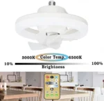 Φωτιστικό-Λάμπα Οροφής E27/220V 48W LED Dimmable με Ανεμιστήρα και Tηλεχειριστήριο