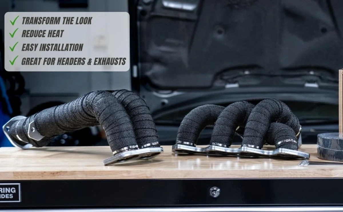 Θερμομονωτική Ταινία Λαιμού Εξάτμισης 10μ Μαύρη - Exhaust Insulating Wrap Tape - Μηχανή, Αυτοκίνητο, Φορτηγό