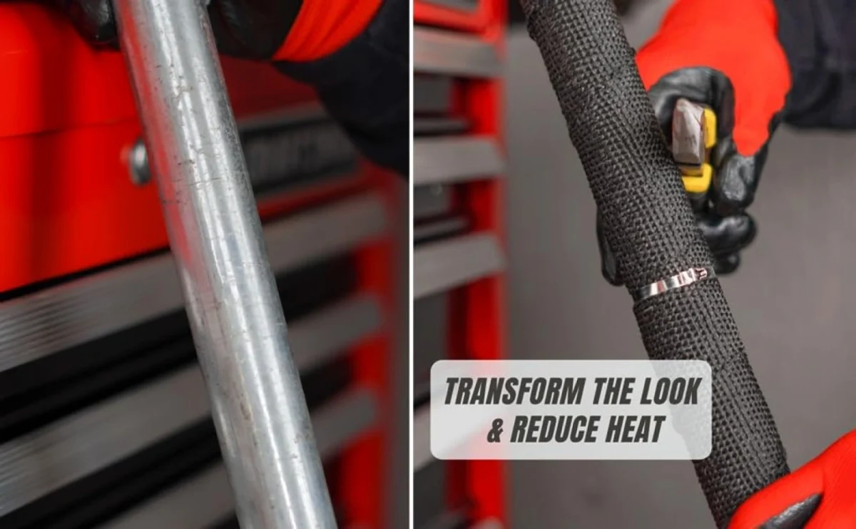 Θερμομονωτική Ταινία Λαιμού Εξάτμισης 10μ Μαύρη - Exhaust Insulating Wrap Tape - Μηχανή, Αυτοκίνητο, Φορτηγό