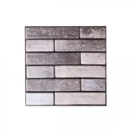 Τρισδιάστατα Αυτοκόλλητα Τοίχου, Ταπετσαρία Γκρί Τούβλο 30x30cm 12 Τεμάχια 1 τ.μ 27519