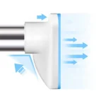 Τηλεσκοπική Ράβδος 22χιλ από Ανοξείδωτο Χάλυβα 160-300εκ για Κρέμασμα Ρούχων και Κουρτινών