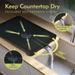 Μεταλλική Πιατοθήκη - Ραφιέρα - Στεγνωτήρας με Σύστημα Αποστράγγισης 30x42x32cm