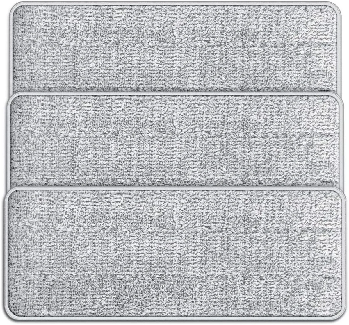 3 Τμχ Ανταλλακτικά Πανάκια με Μικροίνες για Σφουγγαρίστρα - Παρκετέζα 40x11.5εκ