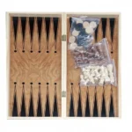 3 σε 1 Παιχνίδι Γνώσεων Σκάκι - Τάβλι - Ντάμα - 39x39εκ με Ξύλινα Πιόνια - 3 in 1 Chess, Checkers, Backgammon