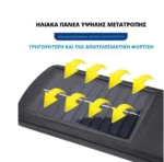 3x Αδιάβροχοι Ηλιακοί Προβολείς 6 COB LED 450W - Φωτιστικά Δρόμου με Τηλεχειριστήριο, Ανιχνευτή Κίνησης, Φωτοκύτταρο & Φωτοβολταϊκό Πάνελ W-756-6x3