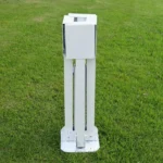 Πτυσσόμενη Λευκή Μεταλλική Βάση Ομπρέλας