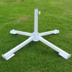 Πτυσσόμενη Λευκή Μεταλλική Βάση Ομπρέλας