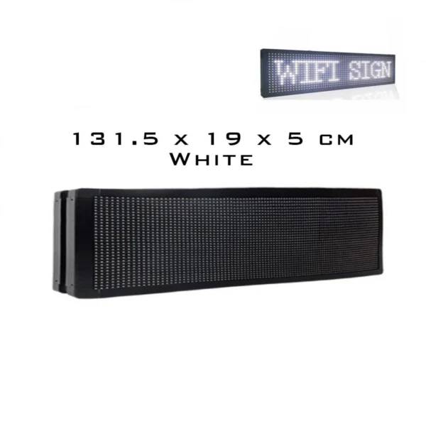 Led Κυλιόμενη Πινακίδα με Κόκκινο Φωτισμό Μονής Όψης 220v 131x19x5cm