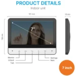 Αδιάβροχο Σετ Θυροτηλεόρασης 7" - Θυροτηλέφωνο - RL-B7U Waterproof Wired Video Door Phone