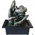 Διακοσμητικό Συντριβάνι Feng Shui με Εφέ LED Φωτισμού & Κρυστάλλινη Σφαίρα - 26 x 23 x 18 cm