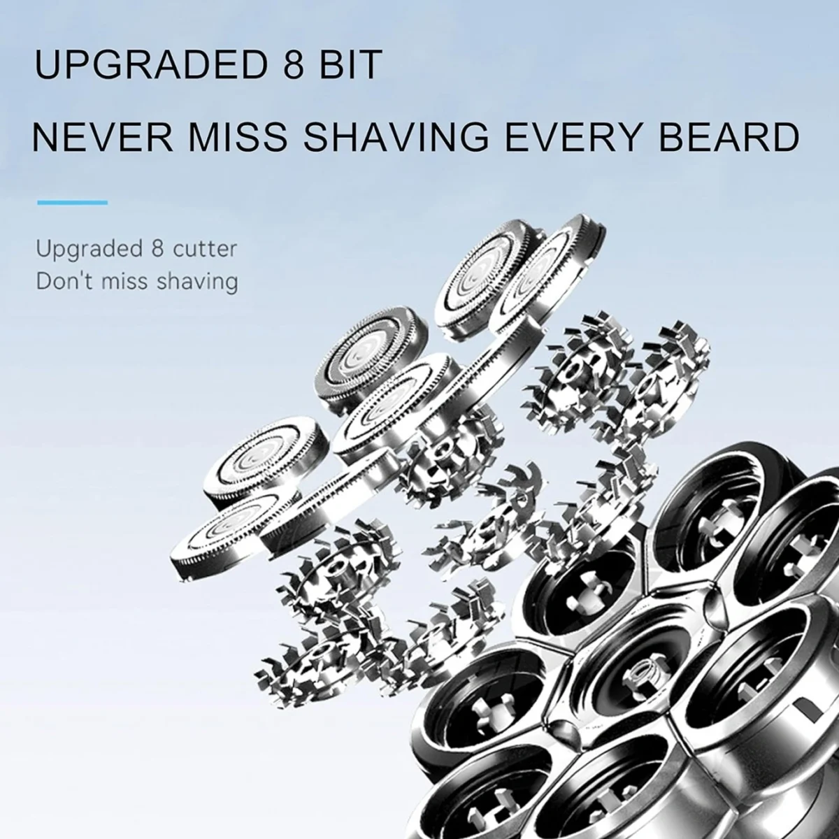 Επαναφορτιζόμενη Ξυριστική Μηχανή Προσώπου - Κεφαλιού Kemei KM-1525