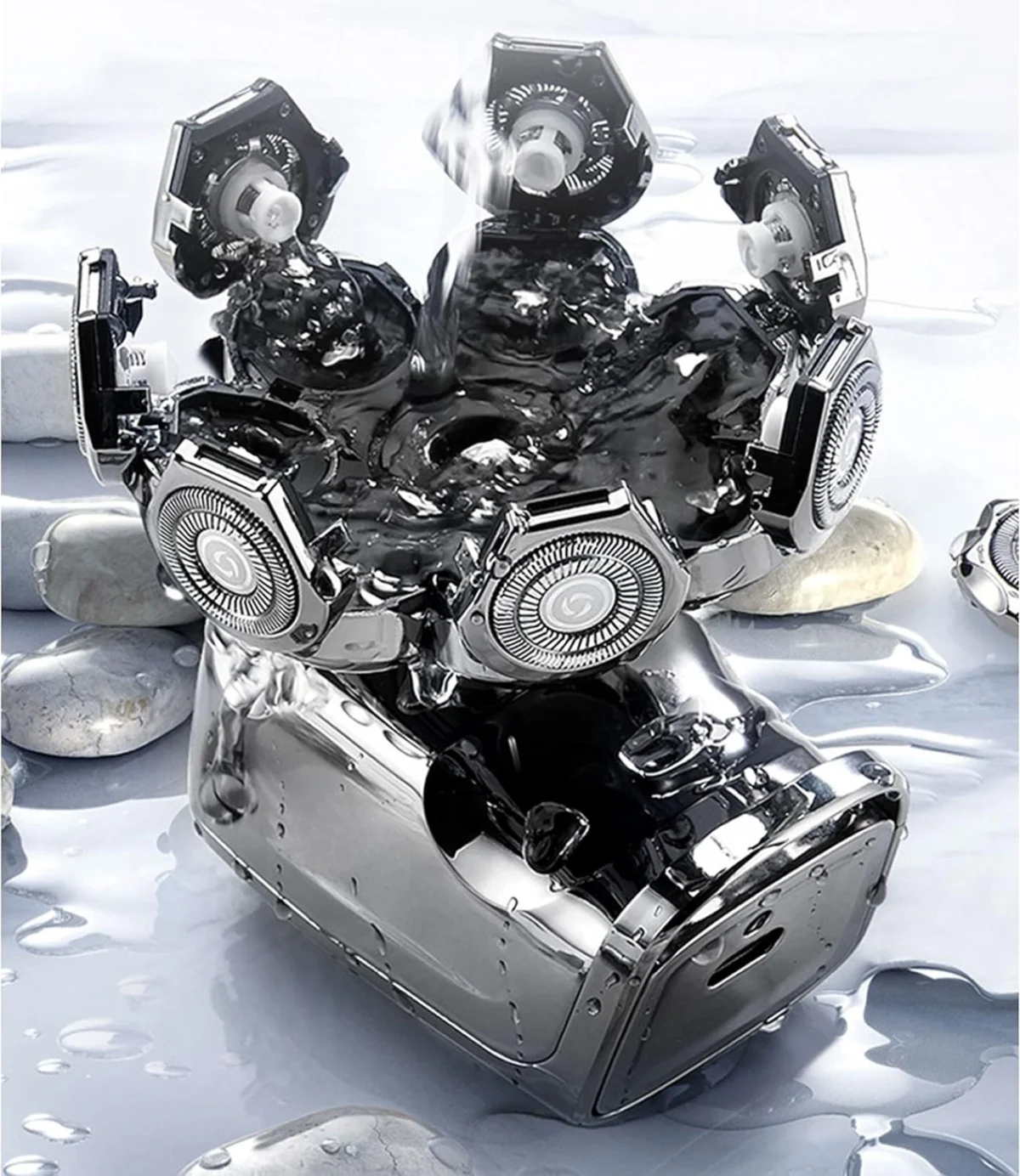 Επαναφορτιζόμενη Ξυριστική Μηχανή Προσώπου - Κεφαλιού Kemei KM-1525