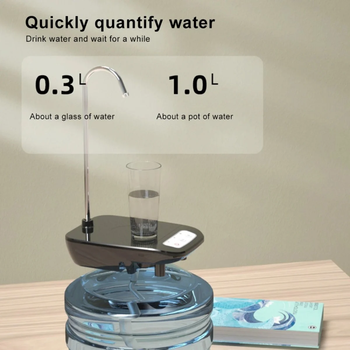 Επιτραπέζια Επαναφορτιζόμενη Αυτόματη Αντλία Φιάλης Νερού με USB - Rechargeable Water Dispenser