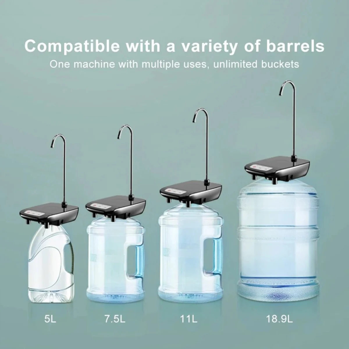 Επιτραπέζια Επαναφορτιζόμενη Αυτόματη Αντλία Φιάλης Νερού με USB - Rechargeable Water Dispenser