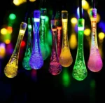 Ηλιακά Λαμπάκια Σταλακτίτες 4.2m Χριστουγεννιάτικα Πολύχρωμου RGB Φωτισμού με 8 Προγράμματα - Φωτάκια 30 LED Εξωτερικού Χώρου με Φωτοβολταϊκό Πάνελ