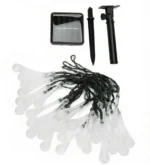 Ηλιακά Λαμπάκια Σταλακτίτες 4.2m Χριστουγεννιάτικα Πολύχρωμου RGB Φωτισμού με 8 Προγράμματα - Φωτάκια 30 LED Εξωτερικού Χώρου με Φωτοβολταϊκό Πάνελ