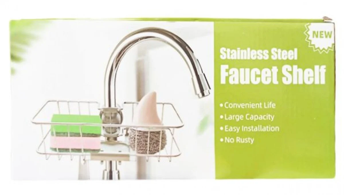 Μεταλλικό Ράφι Βρύσης για Σφουγγάρι