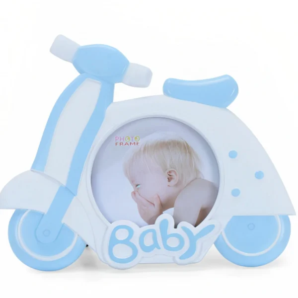 Παιδική Αναμνηστική Κορνίζα Γαλάζια Βέσπα