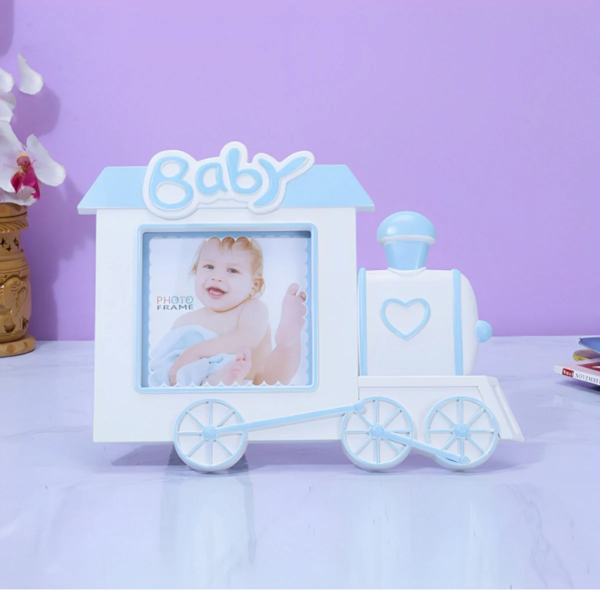 Παιδική Αναμνηστική Κορνίζα σε Σχήμα Βέσπας - Γαλάζια