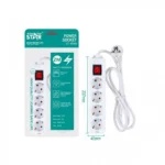 Πολύπριζο Ασφαλείας 4 Θέσεων και Κουμπί ON/OFF 23.7x4 cm