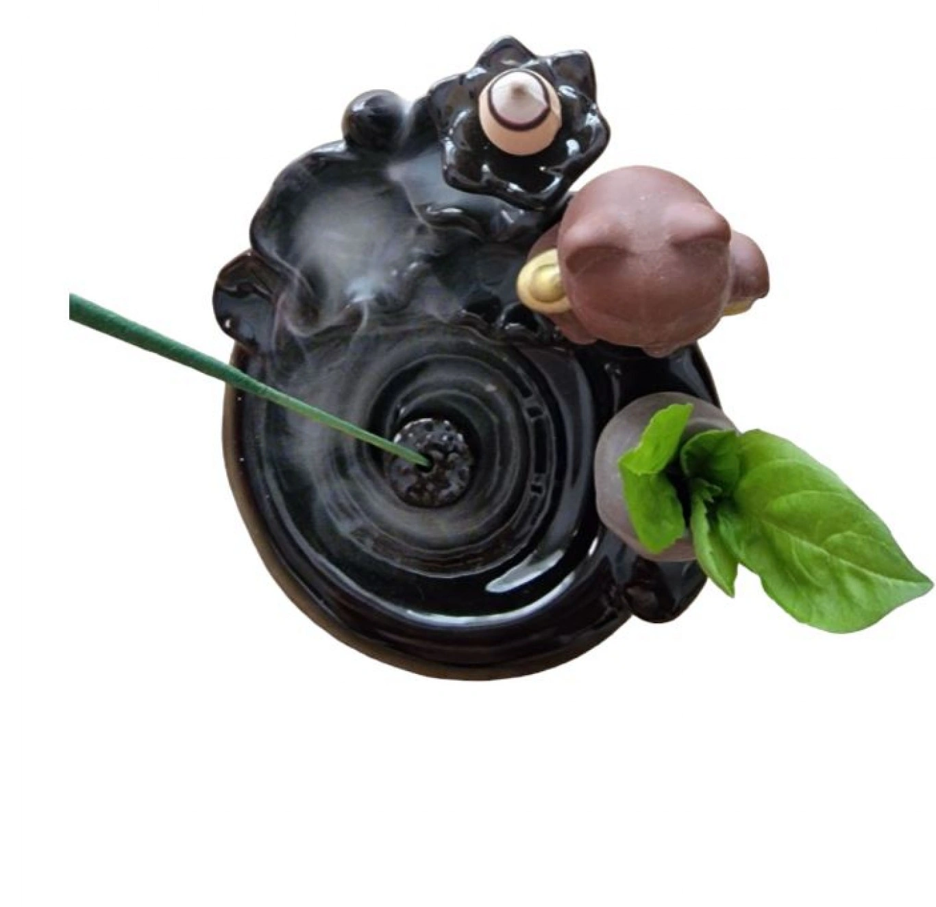 Πορσελάνινη Βάση Αντίστροφης Ροής για Αρωματικά Sticks– Backflow Incense Holder Μαύρο 9x10x10 Πορσελάνινη Βάση Αντίστροφης Ροής για Αρωματικά Sticks– Backflow Incense Holder Μαύρο 9x10x10