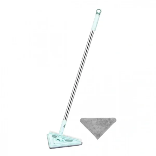 Πτυσσόμενη 57-87εκ Τρίγωνη Σφουγγαρίστρα - Σκούπα για Πολλές Επιφάνειες με Περιστρεφόμενη Κεφαλή 360 Μοιρών