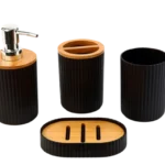 Σετ Μπάνιου με Ξύλινες Λεπτομέρειες