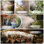 Σύστημα Κιτ Υδρονέφωσης & Δροσισμού Εξωτερικών Χώρων με 10 Ρυθμιζόμενα Μπέκ 10 Μέτρα - Patio Mistcooling Kit