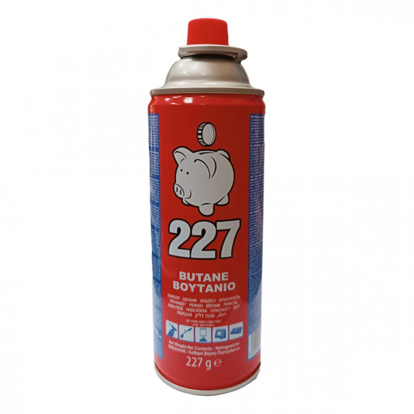 Φιάλη Βουτανίου ELGAZ Φορητών Εστιών Γκαζιού - Υγραερίου 227gr Φιάλη Βουτανίου ELGAZ Φορητών Εστιών Γκαζιού - Υγραερίου 227gr