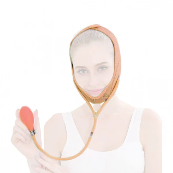 Φουσκωτός Υφασμάτινος Επίδεσμος Μάσκα Προσώπου για Αδυνάτισμα και Ανόρθωση - V-Line Cheek Chin Face Shaper