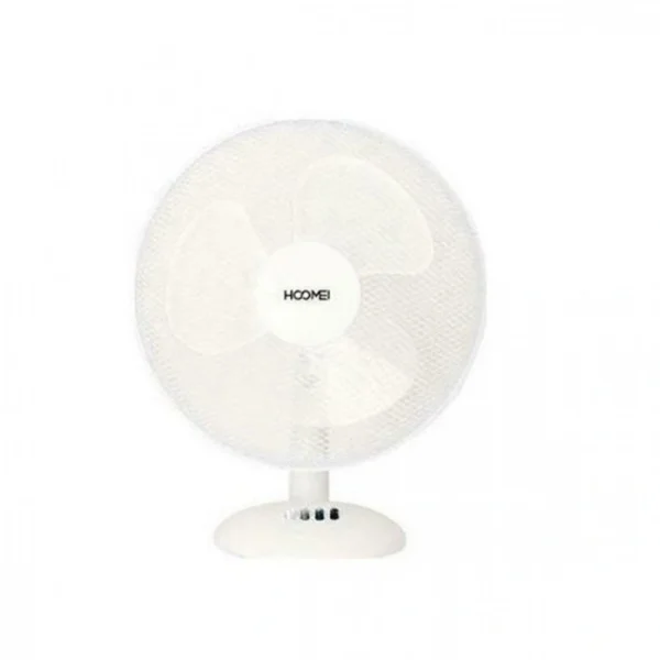 Επιτραπέζιος Ανεμιστήρας 40W Διαμέτρου 30cm Λευκός Hoomei