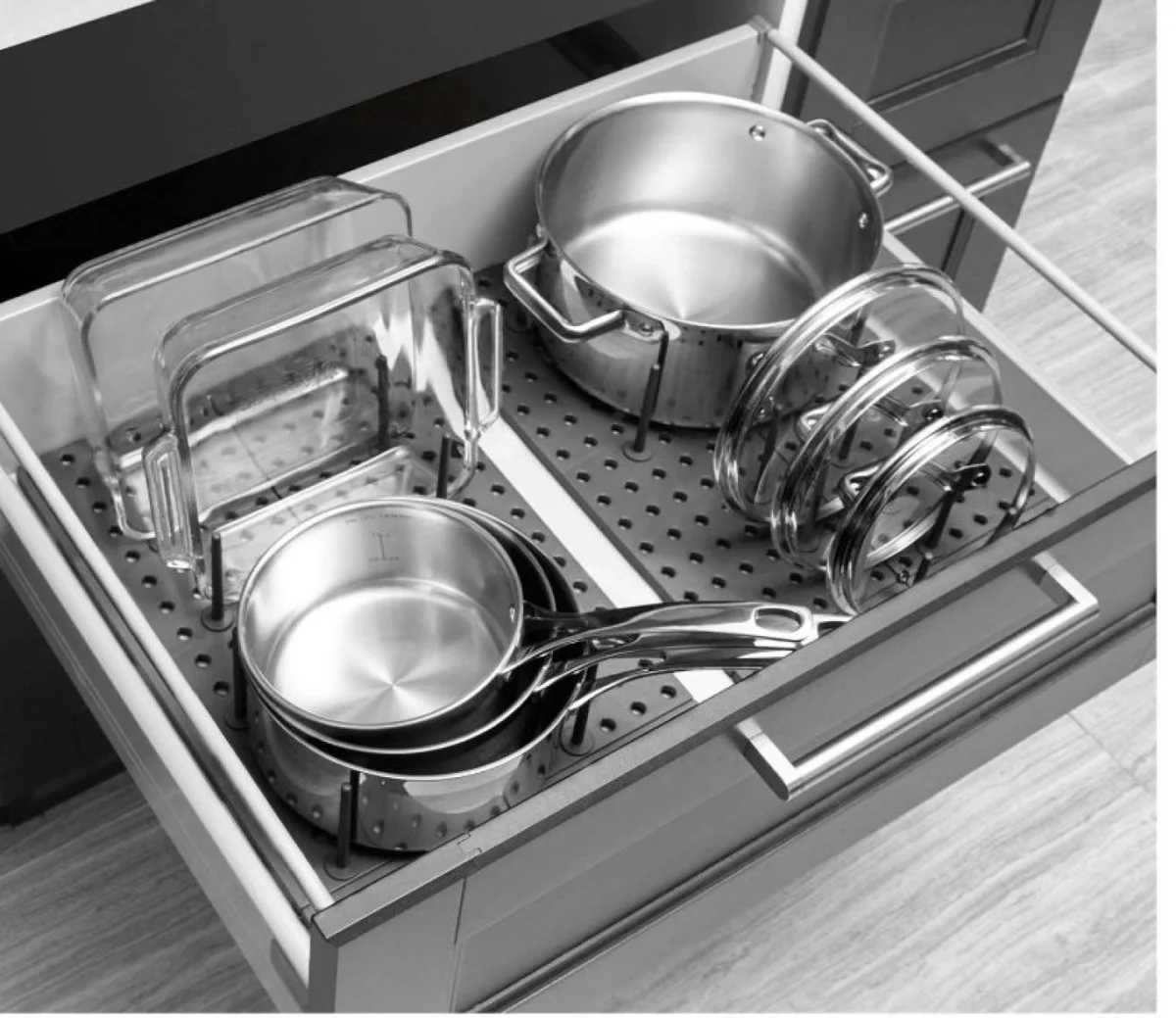 Ξύλινη Διώροφη Πιατοθήκη 45.5x33.5cm