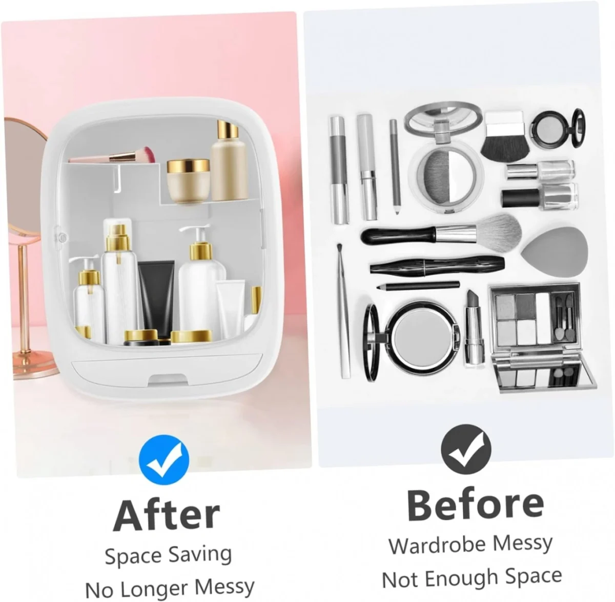 Επιτοίχιο Πλαστικό Ντουλαπάκι για Μακιγιάζ OEM LD-888 – Λευκό