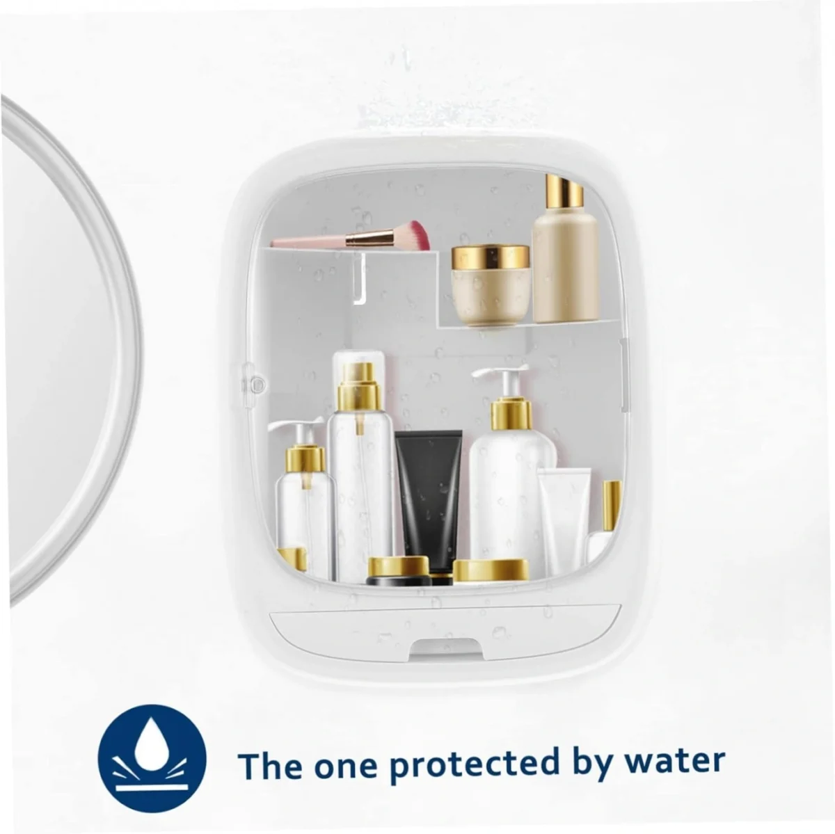 Επιτοίχιο Πλαστικό Ντουλαπάκι για Μακιγιάζ OEM LD-888 – Λευκό