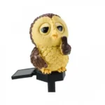 Ηλιακό Φωτιστικό LED Χαριτωμένη Κουκουβάγια Εξωτερικού Χώρου Κήπου 30041