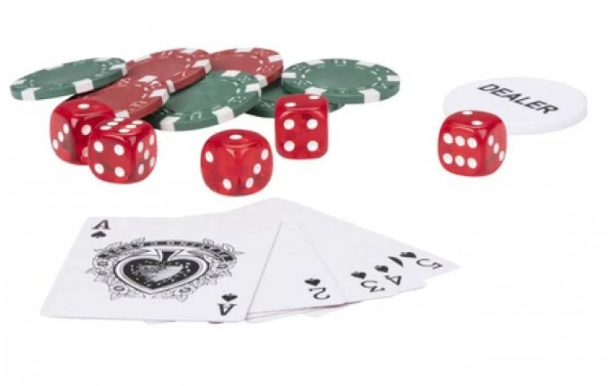 Μεταλλικό Κουτί με 100 Μάρκες Πόκερ - Poker Chips