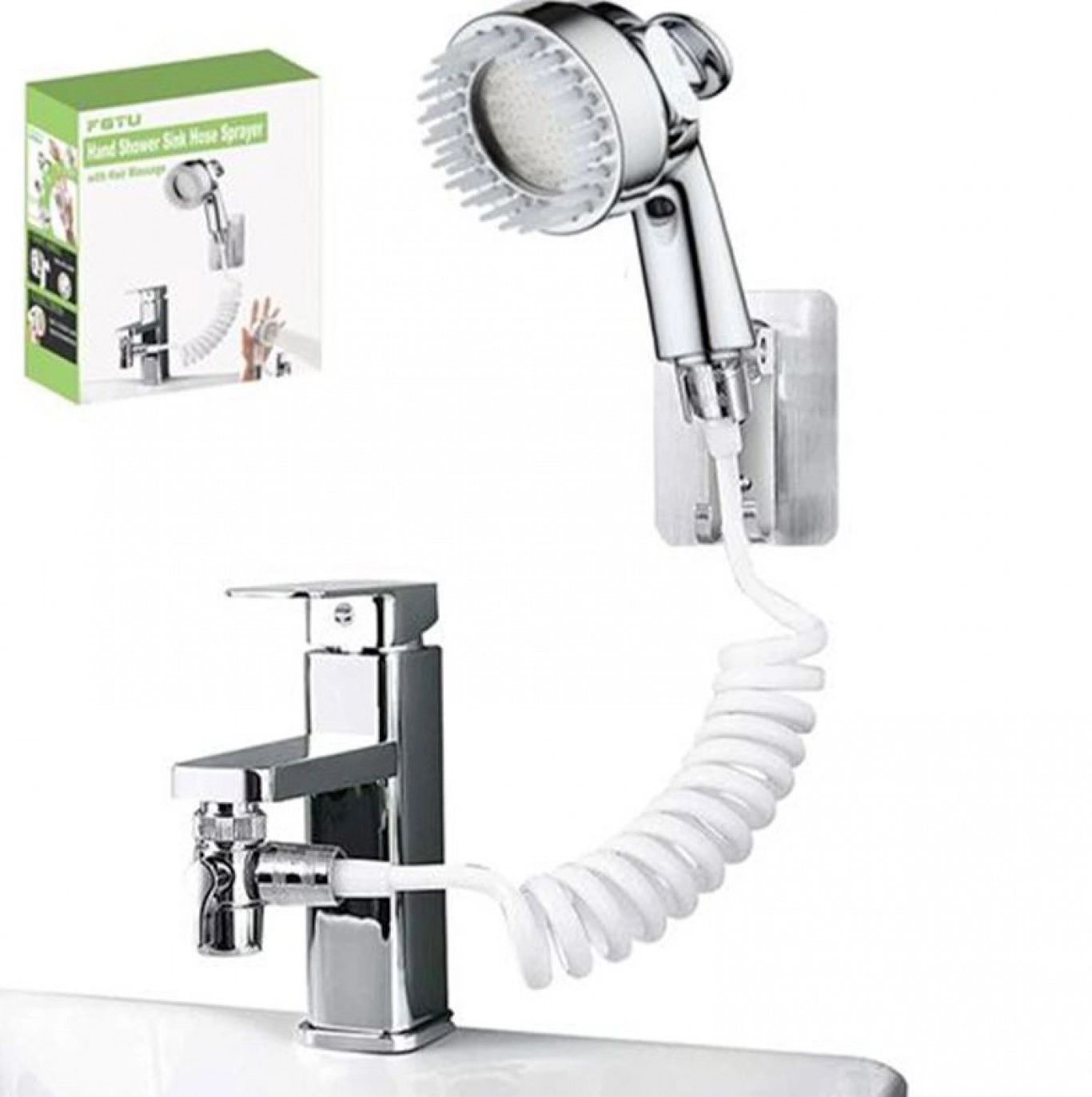 Σετ Ντούζ με Τηλέφωνο Ψεκαστήρα και Ελαστικό Σωλήνα Σπιράλ για το Μπάνιο ή την Κουζίνα Σετ Ντούζ με Τηλέφωνο Ψεκαστήρα και Ελαστικό Σωλήνα Σπιράλ για το Μπάνιο ή την Κουζίνα