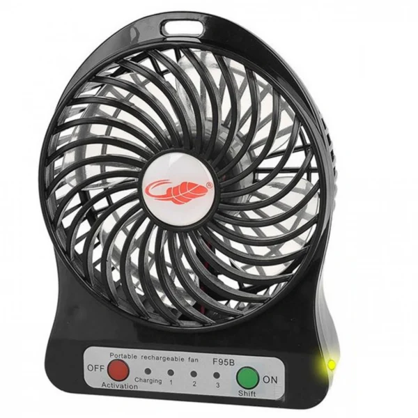 Mini Φορητός Επαναφορτιζόμενος Ανεμιστήρας USB & Φακός LED