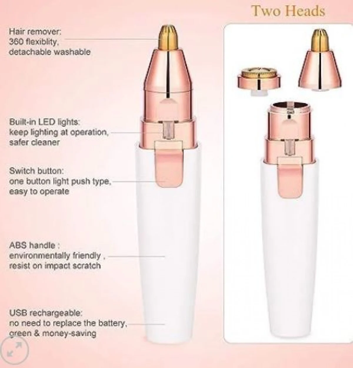 Ηλεκτρική Αποτριχωτική Μηχανή Προσώπου - Flawless Facial Hair Remover