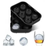 Παγοθήκη Σιλικόνης για 15 Μεγάλα Παγάκια 12.5x18x2.5εκ Μαύρη