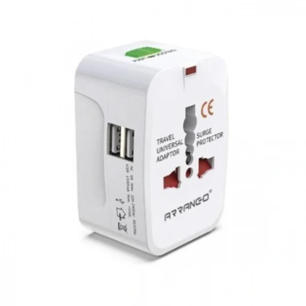 Ταξιδιωτικός Αντάπτορας Πρίζας Universal Travel Adaptor ARRANGO