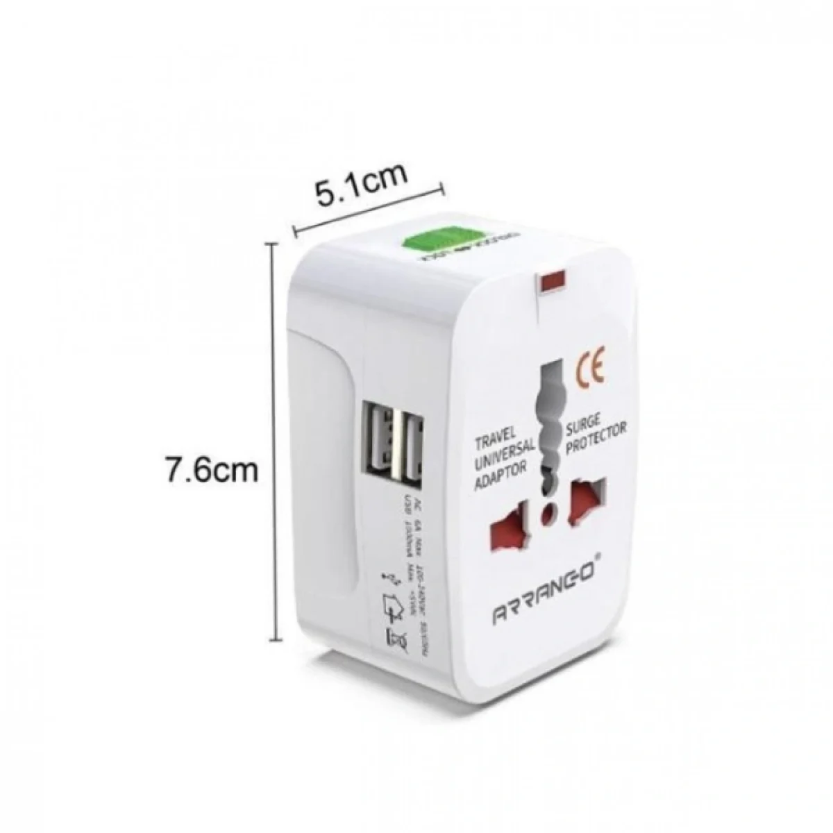 Ταξιδιωτικός Αντάπτορας Πρίζας Universal Travel Adaptor ARRANGO